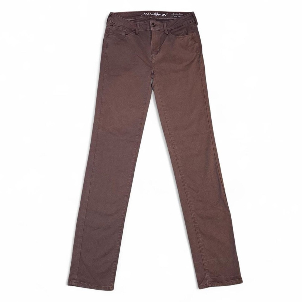 Eddie Bauer Brown Slim Straight Pants Earthy Neutral Granola Girl